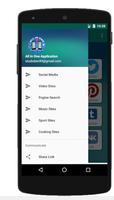 Social media-Social networks in one application Cartaz