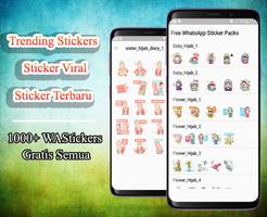Muslimah Islami Sticker for WhatsApp WAStickerApps Affiche