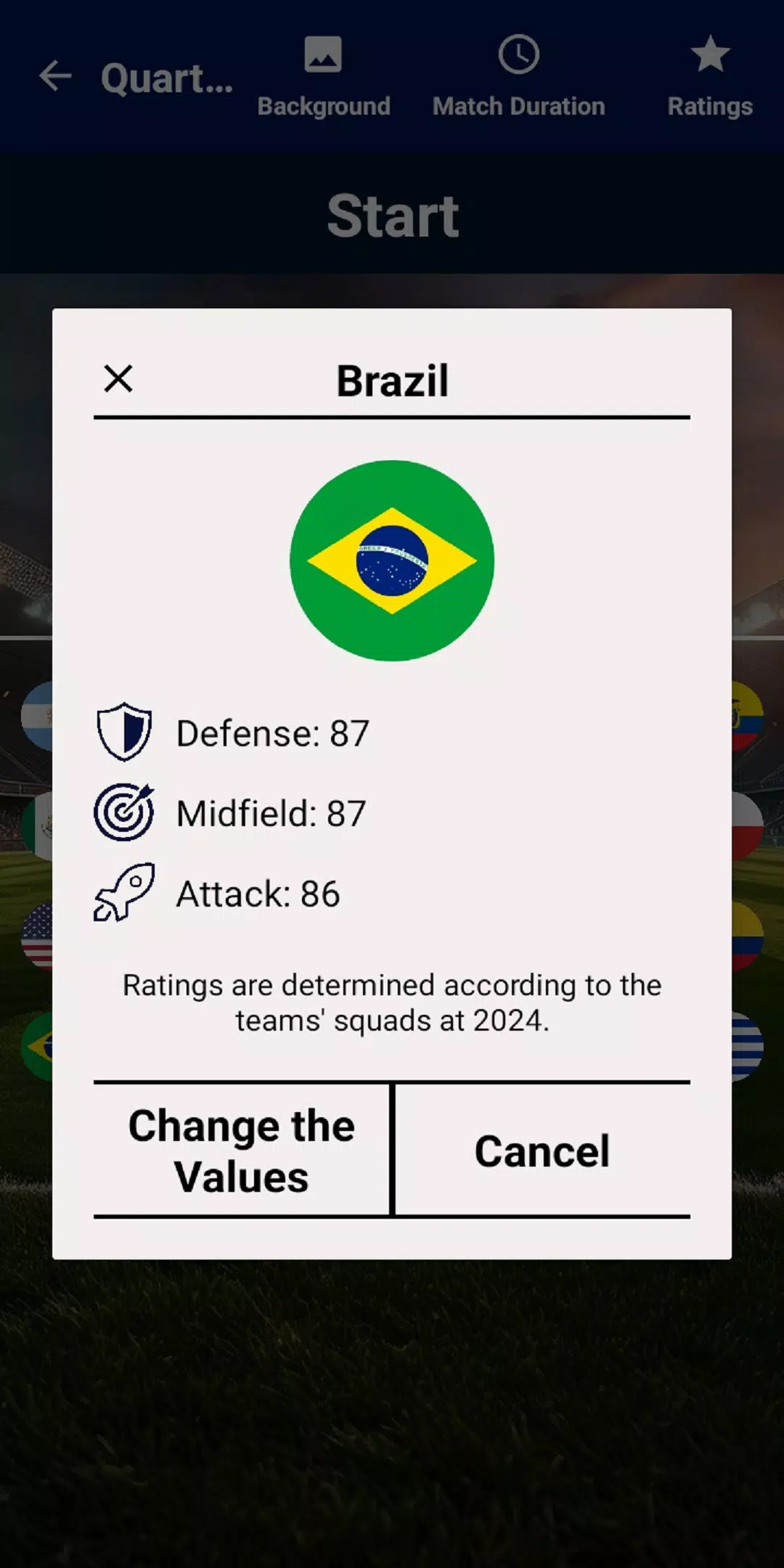 Copa América Calculator