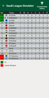 Saudi Football League Simulate اسکرین شاٹ 1