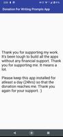 Donation And Support For Writi screenshot 1