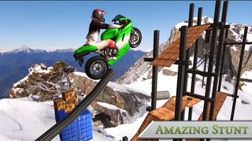 پوستر Crazy Racing Bike Stuntman