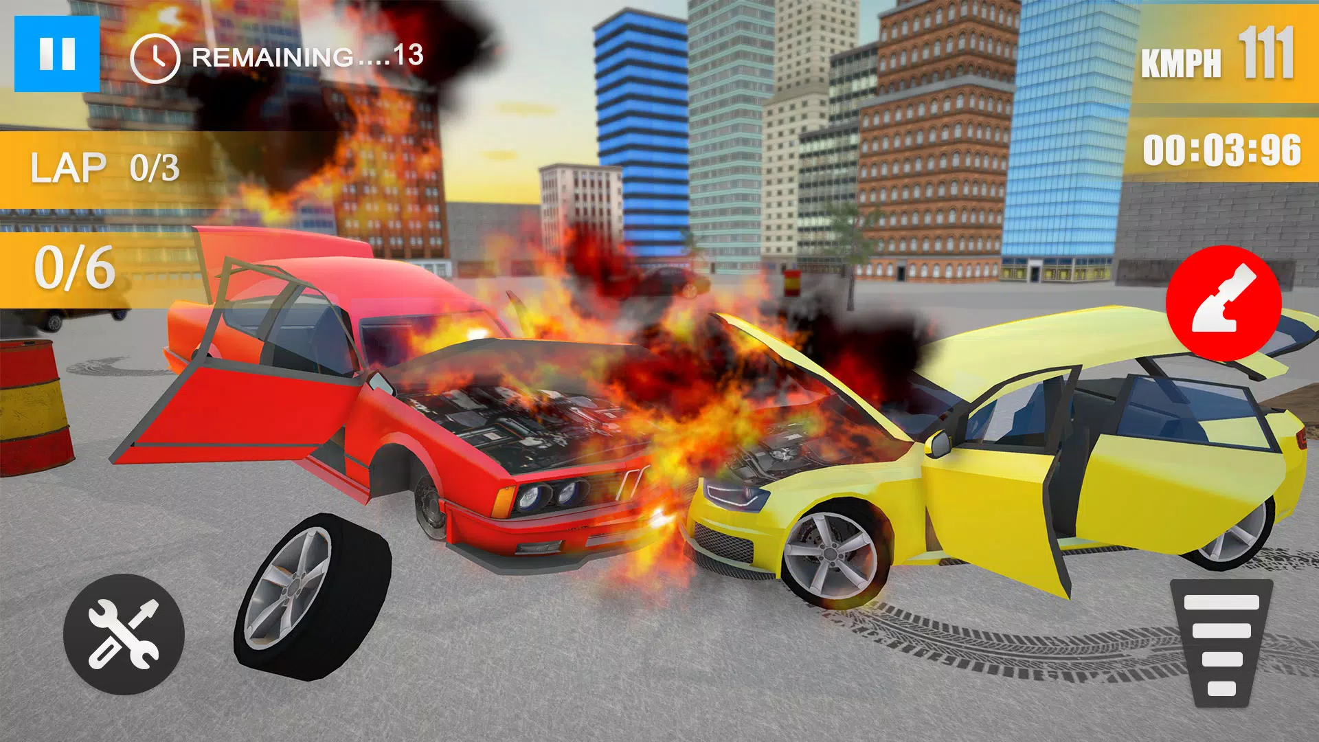 Crazy Crash Car Driving Sim 3D android iOS apk download for free