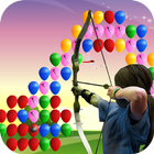 Bogenschießen Ballons Shooter Zeichen