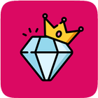 FF-beloningen Verdien diamante-icoon