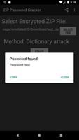 ZIP Password Cracker تصوير الشاشة 2