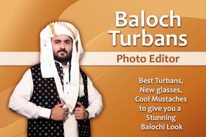 Balochi Turban Photo Editor Affiche