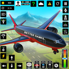 رحلة طيران محاكي : طائرة ألعاب أيقونة