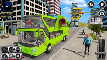Vliegen Bus Simulator Spellen screenshot 3