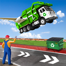 City Flying Garbage Truck driving simulator Game aplikacja