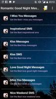 Romantic Good Night Messages Affiche