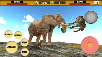 Simulateur d'animaux éléphant: sim de d'éléphant Affiche