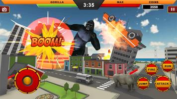 Gorilla City Rampage: Gorilla  captura de pantalla 1