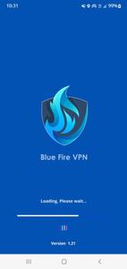Blue Fire VPN Plakat