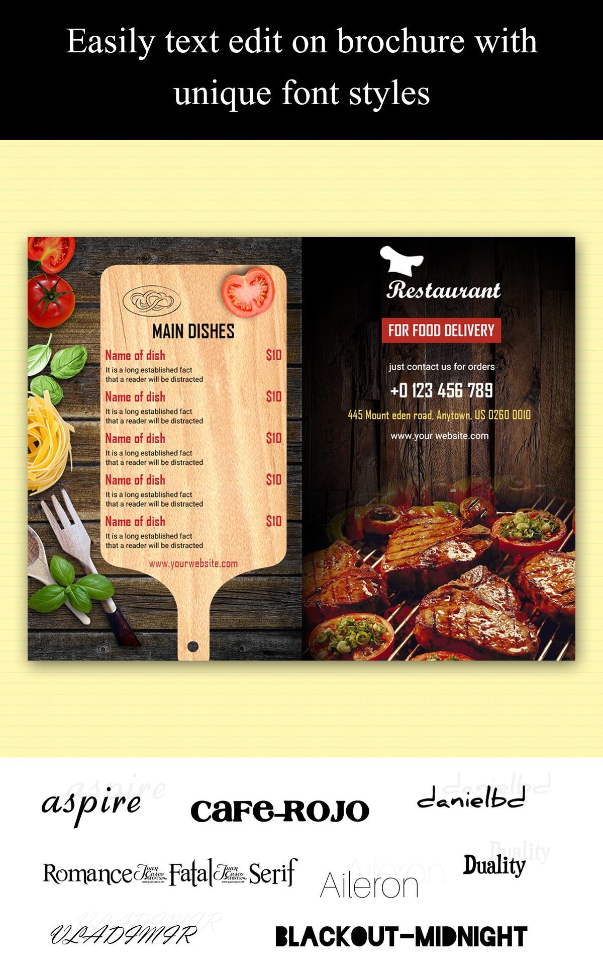 brochure maker leaflets amp flyer builder for android apk free leaflet maker