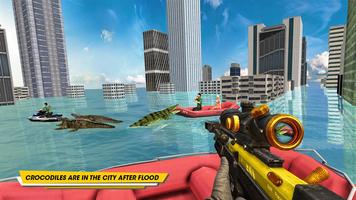 Crocodile Hunting Attack City Simulator poster