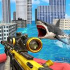 Deadly Shark Hunting City Attack Sniper-icoon