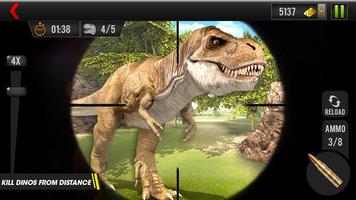 Dinossauro Mundo Caçando Animal Tiroteio imagem de tela 1