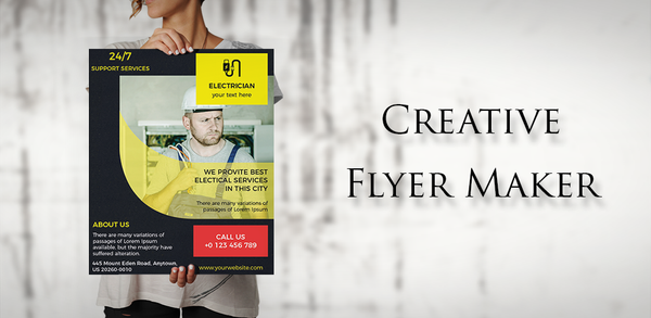 How to Download Flyers, Poster Maker, Design on Mobile image