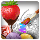 Strawberry Ice Cream Factory-kids coloring pages APK