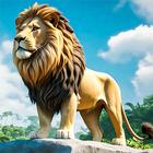lionne safari animal roi jeu icône