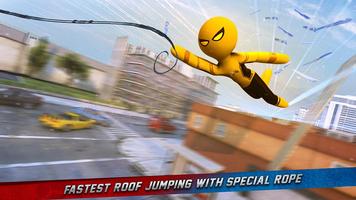 Stickman Rope Hero Poster