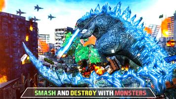 Jeux de monstres Jeux Godzilla Affiche