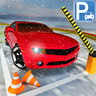 Snow Car Parking Real Driving School Parking Plaza आइकन