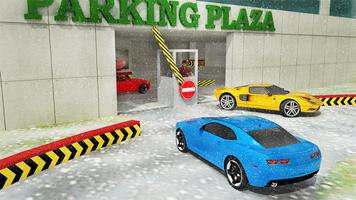 Snow Car Parking Real Driving School Parking Plaza تصوير الشاشة 2