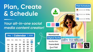 Post Maker, Planner, Scheduler تصوير الشاشة 2