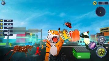 Jeux d'animaux : 3d Jeux Tigre capture d'écran 1