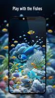 Fish On Screen 3D Wallpaper स्क्रीनशॉट 1