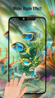 Fish On Screen 3D Wallpaper capture d'écran 3