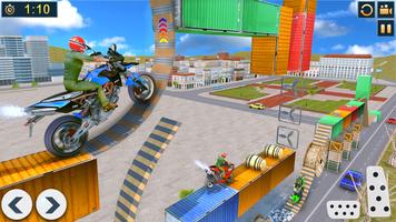 Mega Rampa moto acrobacia jogo imagem de tela 2