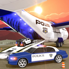 Police Car Transport Truck 3D أيقونة