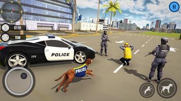 Crimen Policía Perro Persecución Simulador Poster