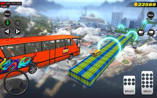 Bus Impossible Tracks Stunt Racing 3D Coach Driver syot layar 3