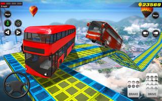 Bus Impossible Tracks Stunt Racing 3D Coach Driver syot layar 1