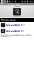 Mobile data enabler widget 3G Affiche