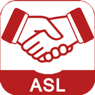 ASL American Sign Language ícone