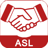 ASL American Sign Language ícone