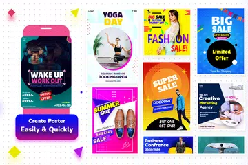 海報製作者-設計傳單和模板 XAPK 下載