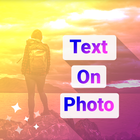 Nom / texte sur photo icône