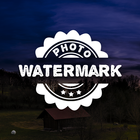 marca de agua foto icono