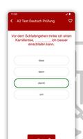 A2 Test Deutsch Prüfung screenshot 3