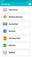 Computer Shortcut Keys - Keyboard Shortcuts Keys capture d'écran 1