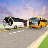 Juego de carreras de autobús icono