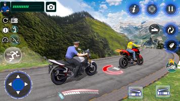 Jogo de moto de polícia imagem de tela 2