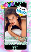 Chat Hot chicas adolescentes الملصق