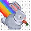Kawaii-Pixel - Farbe nach Zahl